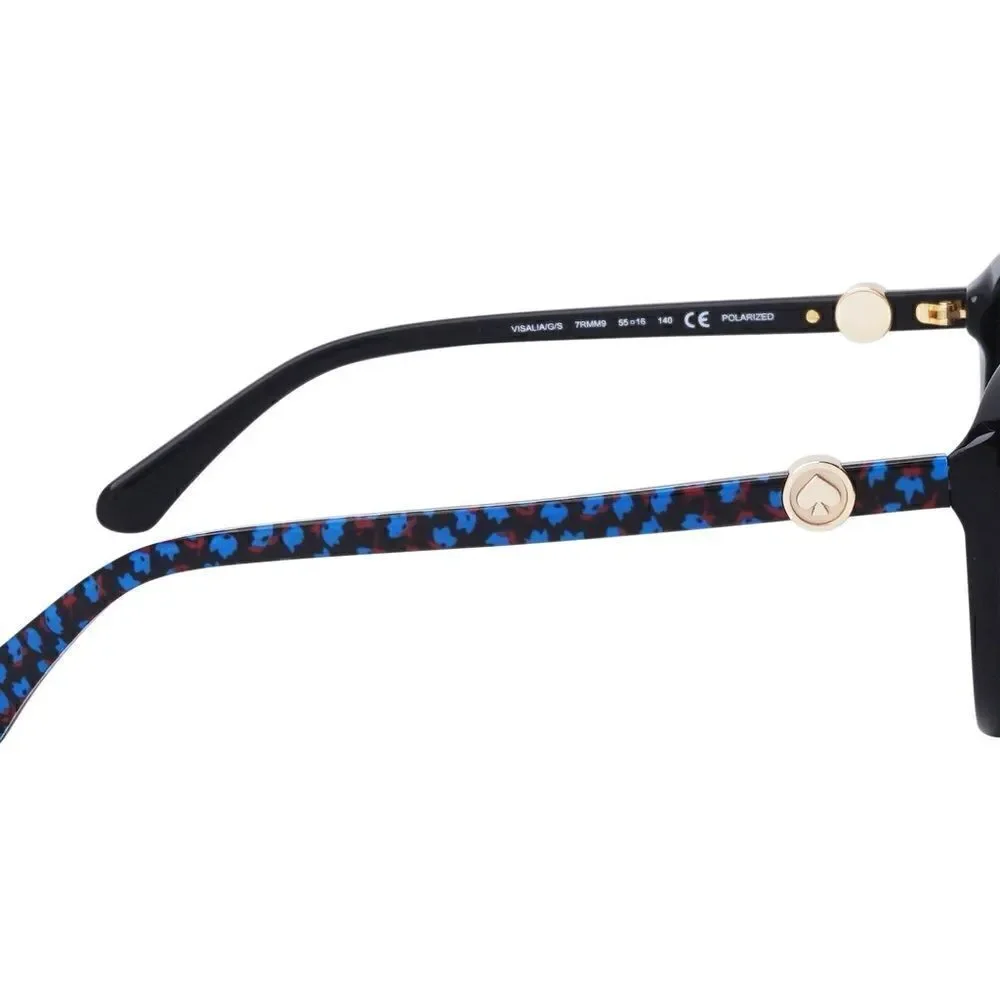Kate Spade Sunglasses Visalia/G/S 7RM M9 Pattern Black Gray Polarised